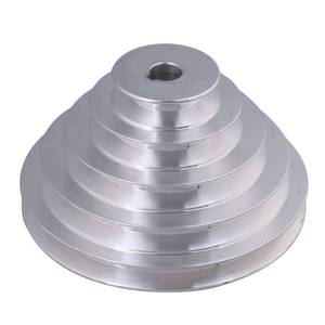 lot 2487 image: Mxfans 5-Step A-Type V-Belt Pagoda Pulley 0.63in Bore 5.91in OD Aluminum