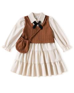 lot 2490 image: Sweetabby Toddler Girls Long Sleeve Dress Set Size 5T 6T