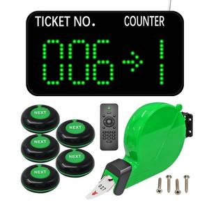 lot 5494 image: KOQICALL Wireless Take a Number Queue Calling System with Ticket Dispenser  Retail $144.99