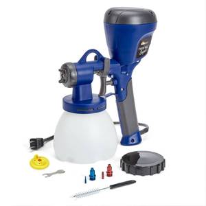 lot 5495 image: HomeRight Super Finish Max HVLP Paint and Stain Sprayer 3 Brass Tips  Retail $119.99