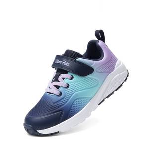 lot 5504 image: Dream Pairs Girls Tennis Sneakers NavyPurple Size 13 Little Kid