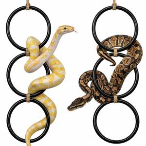 lot 6281 image: Generic Snake Climbing Rings for Ball Python 2 Pack 4.6 Inch