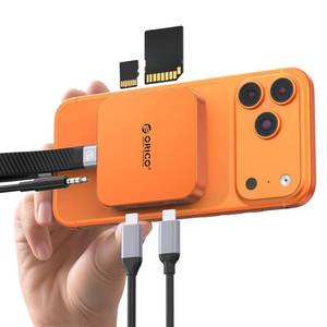 lot 6288 image: ORICO SD TF Card Reader USB-C 5Gbps 100W PD Pass-Through