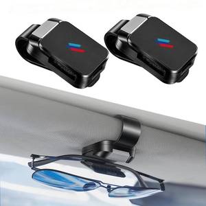 lot 6290 image: Erivis 2 Pack Car Sunglass Holder Visor Clip for BMW X1 X2 X3 X4 X5 X6 X7