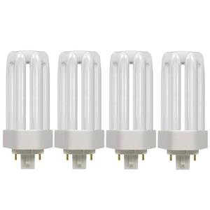 lot 6309 image: SATZOL Compact Fluorescent Bulb 26W 5000K 4 Pin GX24Q-3 4 Pack PLT-26W