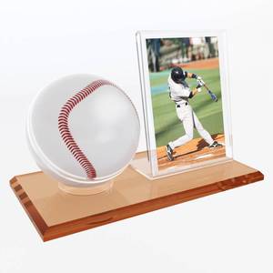 lot 6336 image: CARDARCHIVER Baseball Display Case, Acrylic Ball Ring & Card Stand Set