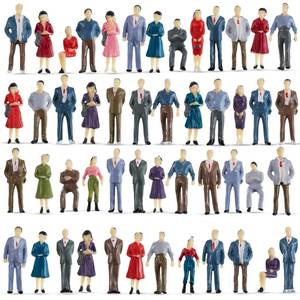 lot 6354 image: Juexica 100 Pcs 150 Scale Miniature Tiny People Figurines