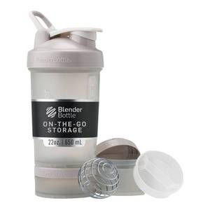 lot 6359 image: BlenderBottle ProStak Shaker Bottle with Pill Organizer 22 oz Smoke Grey