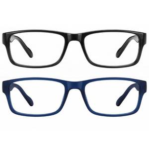 lot 6378 image: Gaoye Reading Glasses 0.5 2-Pack Blue Light Filter Rectangle Frame
