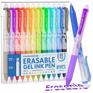 lot 6389 image: Four Candies Erasable Gel Pens 0.02756 in Fine Point 12 Assorted Colors