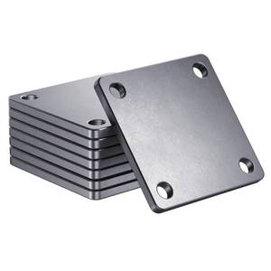 lot 6393 image: TBCDHCMC Q235 Carbon Steel Square Base Plates 3x3 in, 0.2 in Thick, 8 Pack