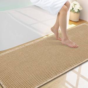 lot 7895 image: Smiry Waffle Bath Mat 59X20 Brown