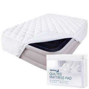 lot 7908 image: Moonsea Queen Mattress Pad Quilted Mattress Topper Deep Pocket Fits 23 Inch