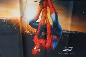 lot 7926 image: Spider-Man 3 Printed Rug Mat with Black Border and Tagline Text 4ftx2ft