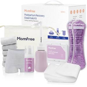 lot 7932 image: Momfree Postpartum Recovery Kit 7 Pack Peri Bottle Disposable Underwear