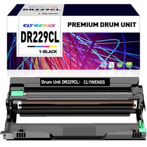 lot 7942 image: CLYWENSS Black Drum Unit Replacement for Brother DR229CL DR-229CL-BK