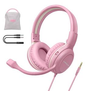 lot 8024 image: SIMOLIO Kids Wired Headphones with Boom Microphone 3.5mm Jack
