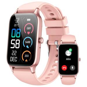 lot 8029 image: Dyurwa Smart Watch 1.57 Inch Touchscreen Fitness Tracker IP68 Bluetooth Pink