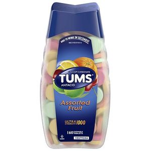 lot 8040 image: Tums Ultra Strength Assorted Fruit Antacid Chewable Tablets 160ct