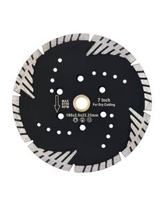 lot 8059 image: Solidure Diamond Turbo Blade 7 Inch Granite Dry Cutting