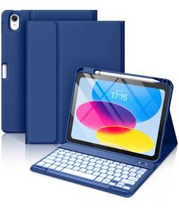 lot 8072 image: Hamile Keyboard Case for iPad 10th & 11th Gen Wireless Detachable Keyboard