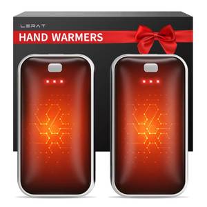 lot 8075 image: Lerat Rechargeable Electric Hand Warmers 2 Pack Max 131°F