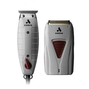 lot 9060 image: Andis 17270 T-Outliner Trimmer & Pro Foil Titanium Shaver Finishing Combo