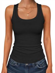 lot 10001 image: ANRABESS Womens Square Neck Racerback Ribbed Slim Fit Summer Tank Tops