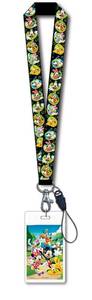lot 10006 image: Disney Mickey & Gang Black Lanyard with Card Holder
