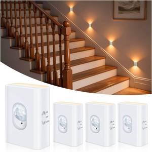 lot 10449 image: WILLED Motion Sensor Stair Lights Indoor,Rechargeable Magnetic Night Light