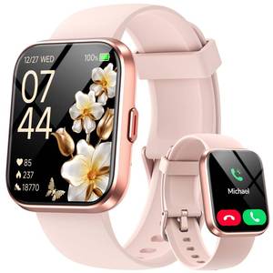 lot 10461 image: Smart Watches for Women Men, 1.85 Smart Watch Compatible iPhoneSamsungAndroid (AnswerMake), Fitness Tracker with Heart RateSleep Monitor, Smartwatch 3ATM Waterproof 120 Sport Modes, Step Counter