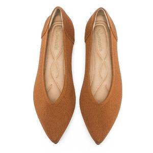 lot 10495 image: Semwiss Womens Ballet Flats Comfortable Work Dressy Pointed Toe Shoes, Size 39