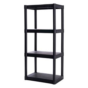 lot 11104 image: Plano Plastic Storage Shelves 4-Shelf 48 x 21 x 14 In 200 lb Capacity PLA9177SB