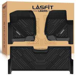 lot 11107 image: LASFIT All Weather Floor Mats Ford F-250 F-350 F-450 Crew Cab 2017-2027  Retail $149.99