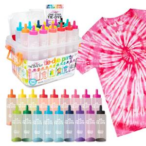 lot 13020 image: Tulip One-Step Tie-Dye Party Kit, 18 Bottles, 14 Colors