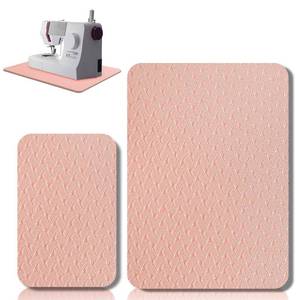 lot 13042 image: Drydiet Sewing Machine Mat Pedal Pink 15 x 20 and 9 x 14 Inch Set of 2