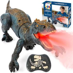 lot 13953 image: STEAM Life RC T-Rex Dinosaur Toy with Lights, Sounds & Mist Spray