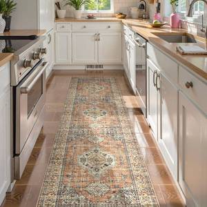lot 13958 image: Lahome Oriental Runner Rug 2.5x10 Ft Non-Slip