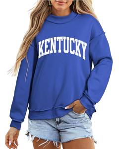 lot 14185 image: SELINK Womens Reversible Double Printed Mock Neck Sweatshirt Pullover Small