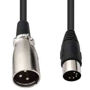 lot 14245 image: Seadream MIDI 5 Pin DIN Male to XLR 3 Pin Male Cable 5 Ft