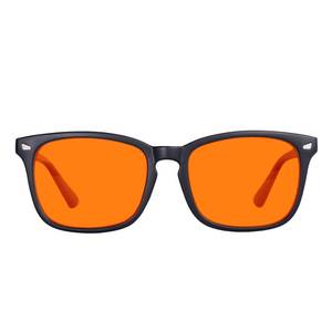 lot 14263 image: MAXJULI Blue Light Blocking Computer Glasses Non-Prescription Orange 6001