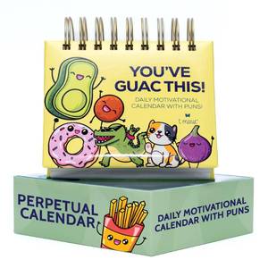 lot 14272 image: T Marie 2027 Punny Motivational Desk Calendar 5.3 x 5.5 Inch Perpetual