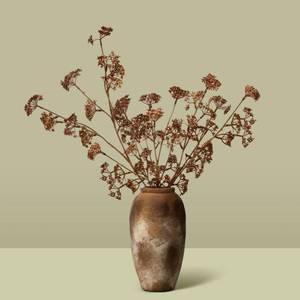 lot 17756 image: Suncalla 6 Pcs Faux Eucalyptus Seed Berry Stems Orange Fall Decor, 22 Inch
