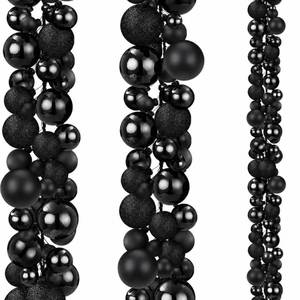 lot 17774 image: Yuxung Christmas Ball Ornament Garland 6 Ft 2 Pack Black