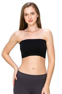 lot 18698 image: Kurve Womens Seamless Mini Bandeau Tube Top Black