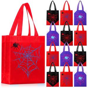 lot 18706 image: Dansydaisy Spider Web Goodie Bags 24 Pack with Handles