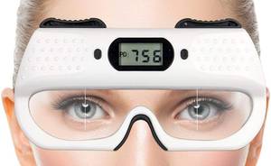 lot 18713 image: Hanchen Digital PD Meter Pupil Distance Meter PD Ruler Pupilometer with Memory