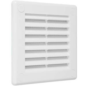 lot 18718 image: Repa Market Air Vent Cover 4 x 4 Inch White Plastic Flat Square