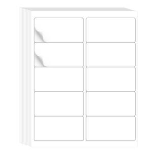 lot 18765 image: LLIKED Printable White Labels 2 x 4 In 300 Labels 30 Sheets