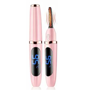 lot 18792 image: Acavado Heated Eyelash Curler 3 Temperature Settings Pink